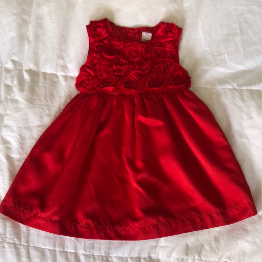 Carter’s Sateen Christmas Red Dress